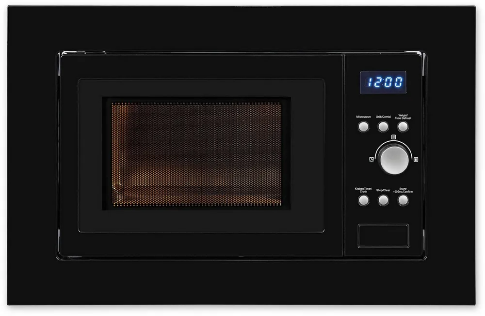 exquisit Einbau-Mikrowelle EMW 1770-G-D-030 schwarz, 17 l, 30 Sekunden maximale Leistung durch Schnellkoch-Funktion