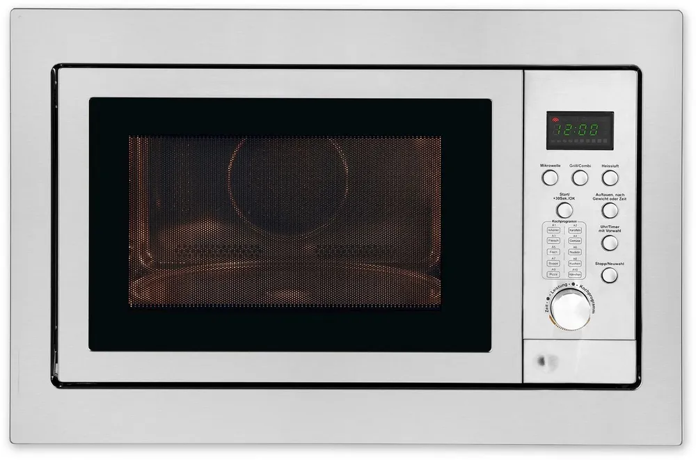 exquisit Einbau-Mikrowelle EMW 2539.1 HI, 25 l, Auftauen,Aufwärmen,Grillen o.backen mit Heißluft-alles möglich
