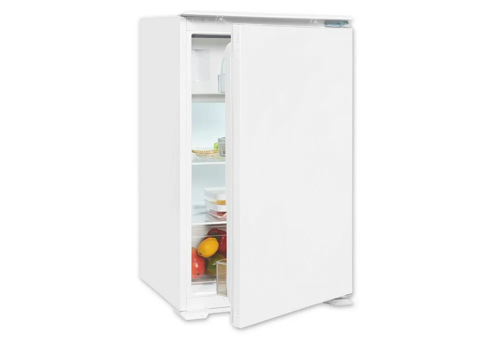 exquisit Einbaukühlschrank EKS5131-4-E-040E, 88 cm hoch, 54 cm breit, 4-Sterne-Gefrierfach, 118 Liter Nutzinhalt, Optische Alarmfunktion