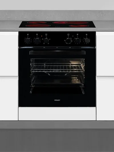 exquisit Elektro-Herd-Set EHE246-020, Klassisch Backen und Braten für das alltägliche Kochen