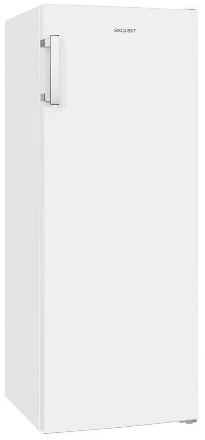 exquisit Gefrierschrank GS231-NF-H-040D weiss, 143 cm hoch, 54 cm breit, 4*-Gefrierschrank No Frost mit LED-Anzeige & praktischem Griff