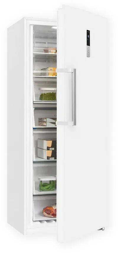 exquisit Gefrierschrank GS380-NF-H-050D weiss, 185,5 cm hoch, 71 cm breit, Türanschlag wechselbar