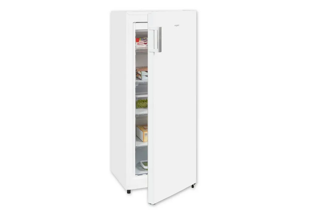 exquisit Gefrierschrank GS5231-NF-H-010E weiss, 143.5 cm hoch, 56 cm breit, XL-Lagerung mit komfortablen No Frost & Schnell-Gefrieren
