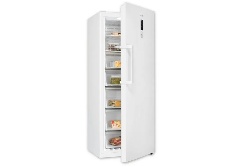exquisit Gefrierschrank GS5380-NF-H-050D, 1855 cm hoch, 710 cm breit, NoFrost, 4-Sterne-Gefrieren, Alarm, Schnellkühlen, Schnellgefrieren