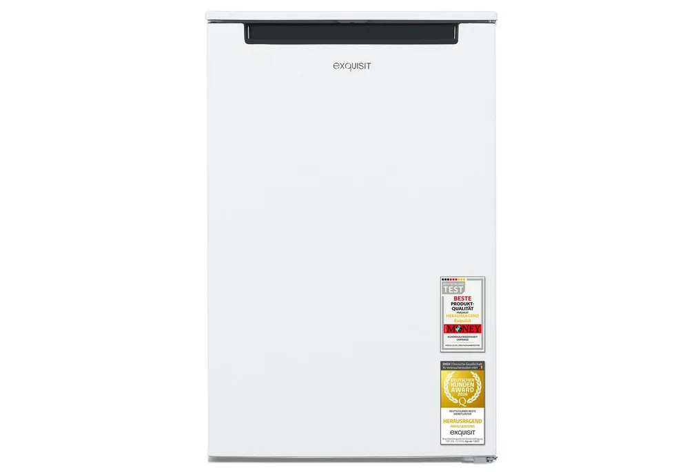exquisit Gefrierschrank GS581-040C weiss, 85.5 cm hoch, 54.5 cm breit, 87 Liter, 3 Gefrierschubladen, 40 db, EEK: C, 4-Sterne-Gefrieren