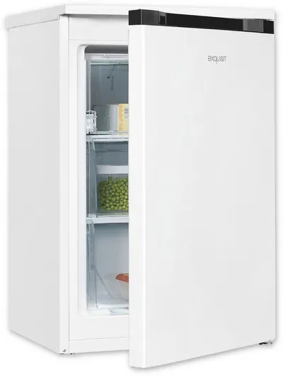 exquisit Gefrierschrank GS81-040B weiss, 85 cm hoch, 54,5 cm breit, Viel Platz, starke Gefrierleistung