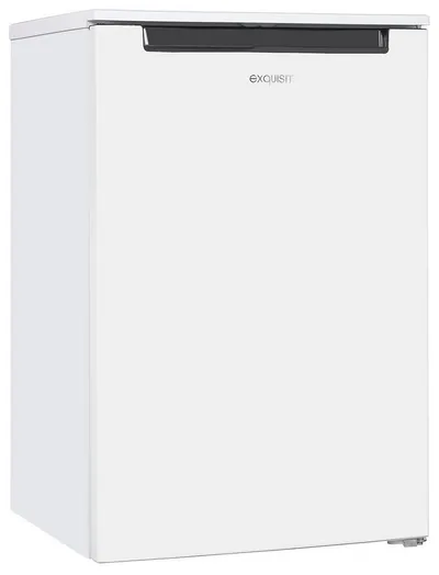exquisit Gefrierschrank GS81-040D weiss, 85 cm hoch, 55 cm breit, 4*-Gefrierschrank mit ergonomischer Griffmulde – bequem zu öffnen