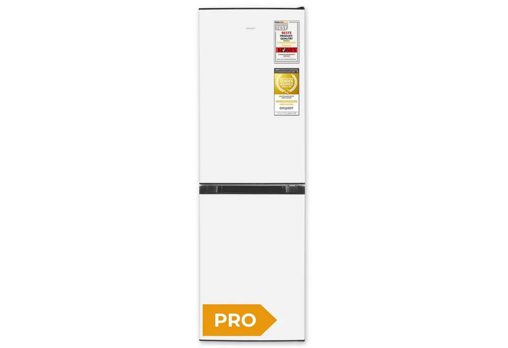 exquisit Kühl-/Gefrierkombination KGC5195-65-NF-330E, 157.5 cm hoch, 48.5 cm breit, No-Frost-Technik, LED-Beleuchtung, wechselbarer Türanschlag