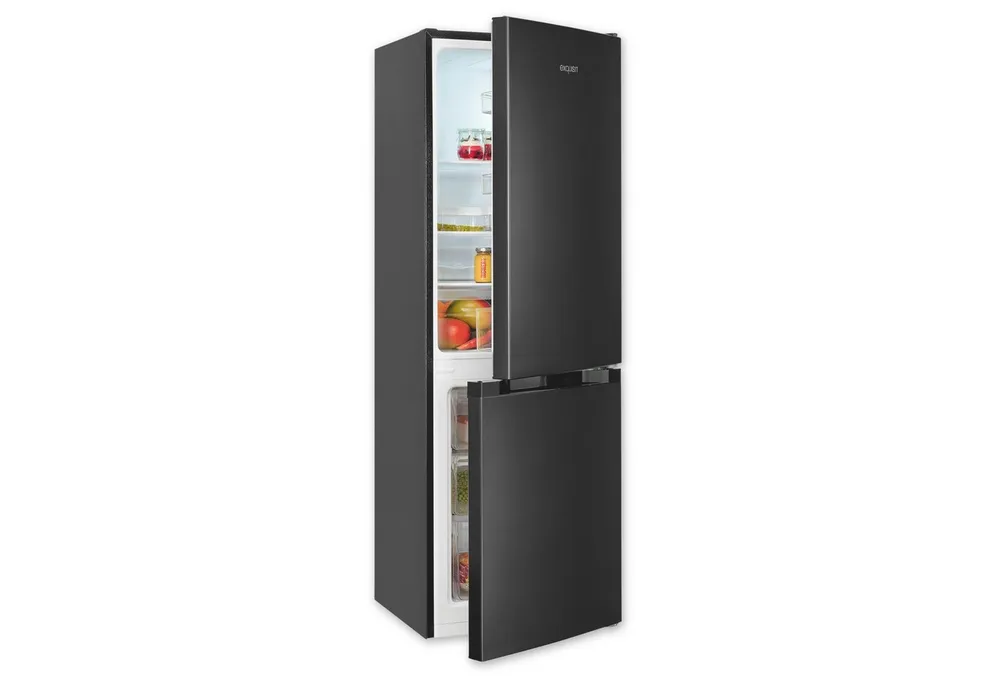 exquisit Kühl-/Gefrierkombination KGC5231-60-E-050C, 144 cm hoch, 47.4 cm breit, 4*-Gefrieren, Schnellkühlen, 157 Liter Nutzinhalt, 3 Ablagen