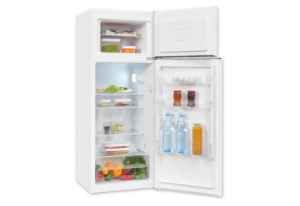 exquisit Kühl-/Gefrierkombination KGC5270-45-040D, 142.6 cm hoch, 54.5 cm breit, 4*-Gefrieren, LED, Türanschlag wechselbar