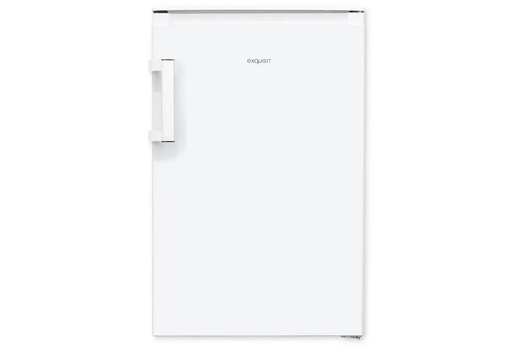 exquisit Kühlschrank KS16-4-HEA-090E Care weiss, 86,5 cm hoch, 54,5 cm breit, Kompakter Kühlschrank mit 4*-Gefrierfach, 106 l Kühlvolumen