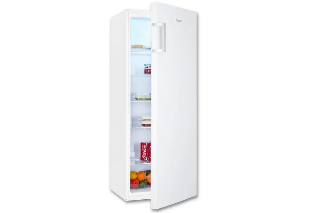 exquisit Kühlschrank KS320-V-H-050D, 144 cm hoch, 54 cm breit, 241 Liter Nutzinhalt, LED-Beleuchtung, Türanschlag wechselbar