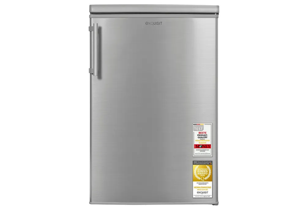 exquisit Kühlschrank KS516-4-HE-040E, 85 cm hoch, 56 cm breit, LED-Beleuchtung, Elektronische Temperaturregelung