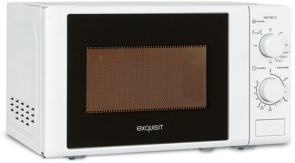 exquisit Mikrowelle MW 900-030G weiss, Grill, Mikrowelle, 20 l