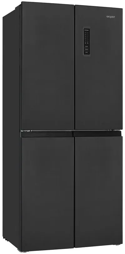 exquisit Multi Door MD365-125-040D inoxlook-az, 180 cm hoch, 79 cm breit, Kein Abtauen nötig: 362 L No-Frost Kühl-Gefrier-Kombi mit LED