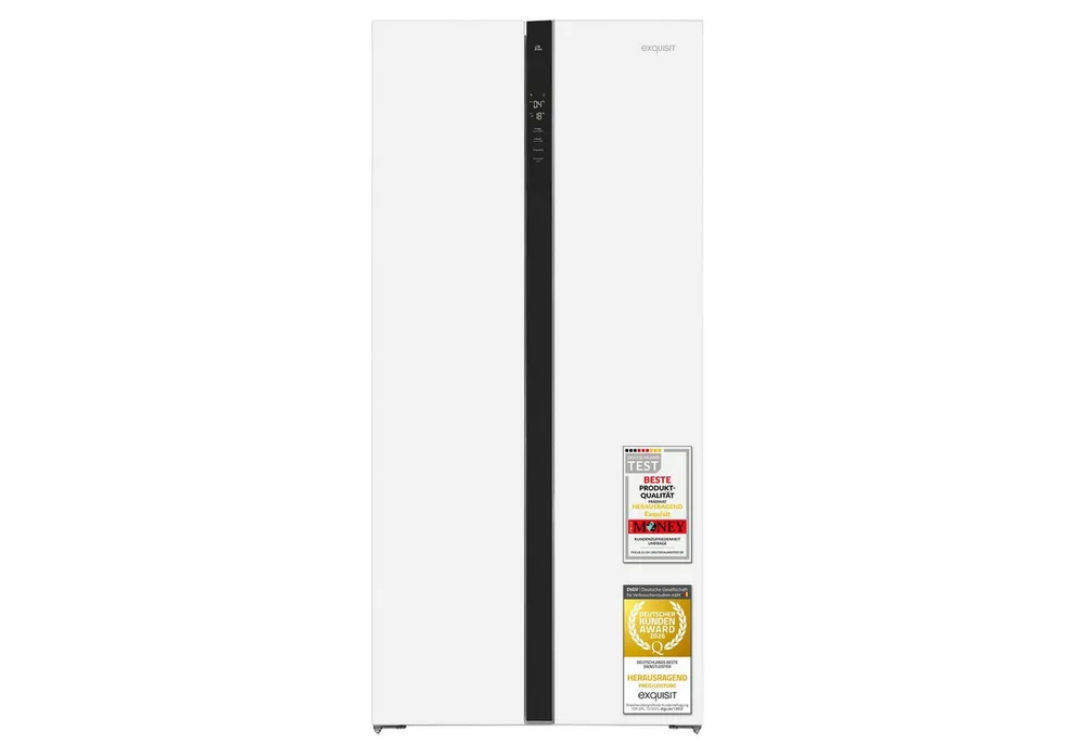 exquisit Side-by-Side SBS39-440E, 170 cm hoch, 78 cm breit, LED-Beleuchtung, Schnellgefrierfunktion, No-Frost