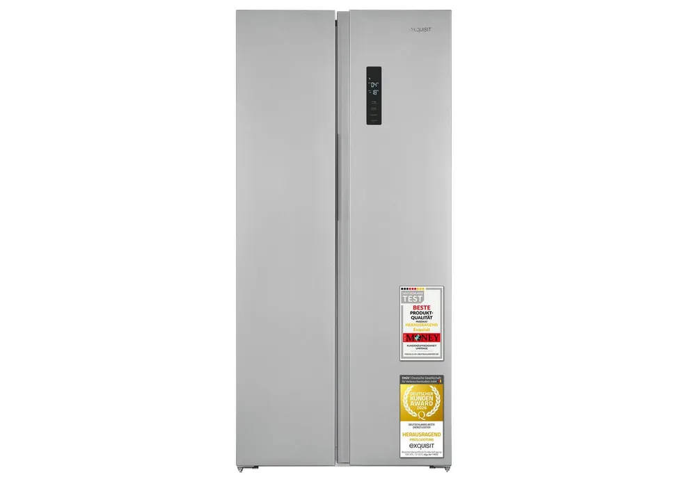 exquisit Side-by-Side SBS39-440E, 170 cm hoch, 78 cm breit, LED-Beleuchtung, Schnellgefrierfunktion, No-Frost