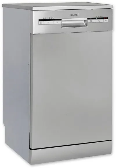 exquisit Standgeschirrspüler GSP9109-030E, 9 Maßgedecke, Kompakt und ideal für kleine, schmale Nischen, kleine(Single)Haushalte