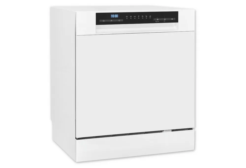 exquisit Tischgeschirrspüler GSP5508-030D, 8 l, 8 Maßgedecke, 8 Maßgedecke, 8 Liter, Auto-Door-Open, Startzeitvorwahl, Kompakt
