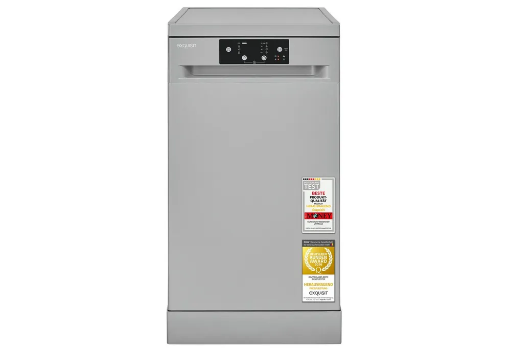 exquisit Unterbaugeschirrspüler GSP59109-451D, 9 Maßgedecke, 4 Programme, Energieklasse D, 49 dB Geräuschklasse C
