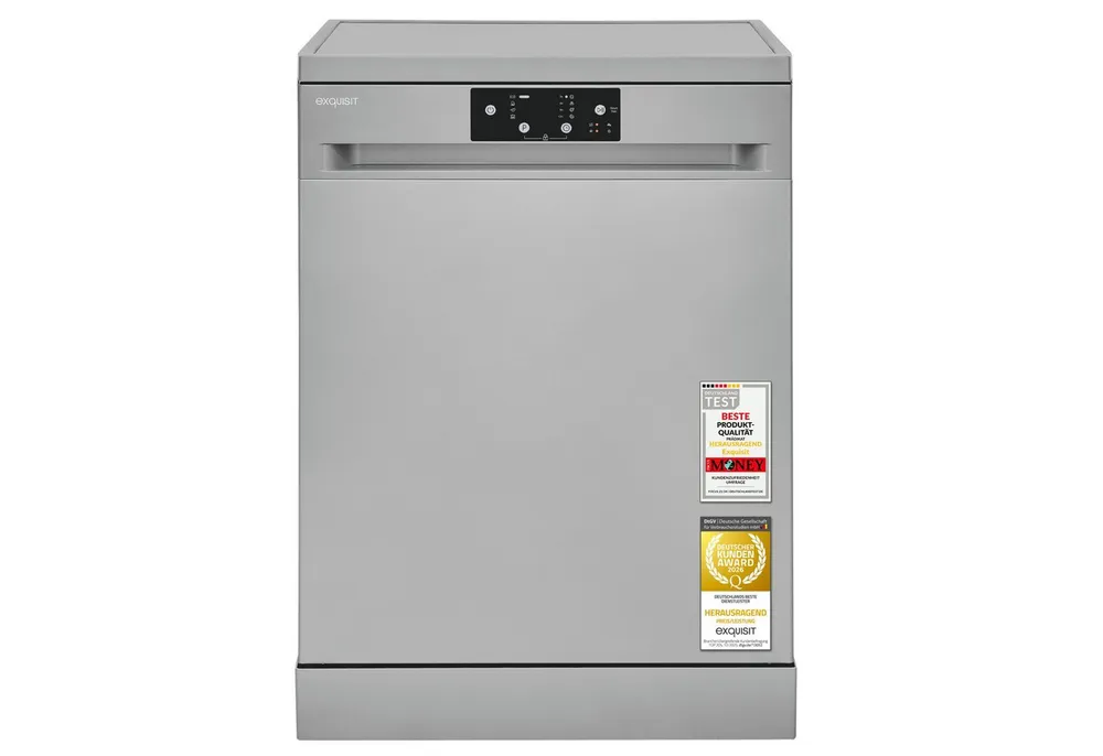 exquisit Unterbaugeschirrspüler GSP9114-451D, 14 Maßgedecke, 11,9 L Zyklus, Energieklasse D, 49 dB Geräuschklasse C