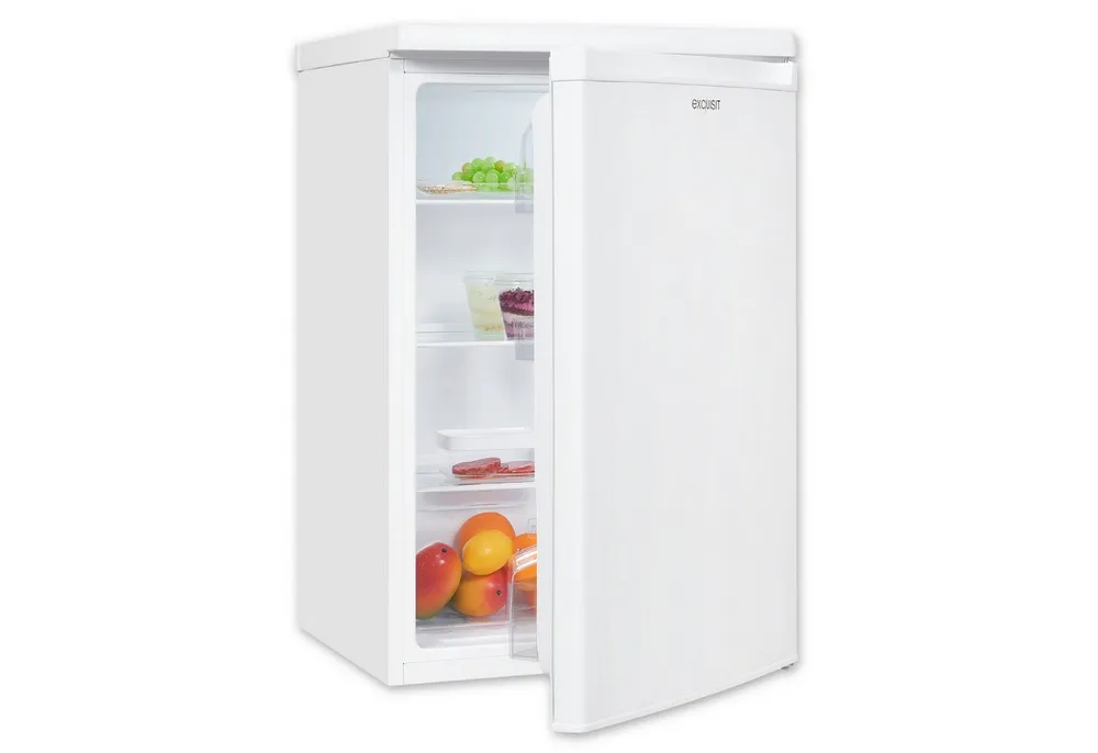 exquisit Vollraumkühlschrank KS516-V-040E, 85.5 cm hoch, 55 cm breit, Türanschlag wechselbar, Temperaturregelung, Gemüsefach