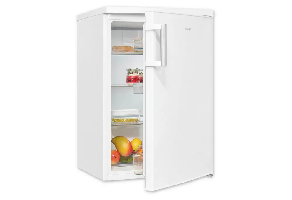 exquisit Vollraumkühlschrank KS516-V-H-010E weiss, mit praktischem Griff, LED-Licht