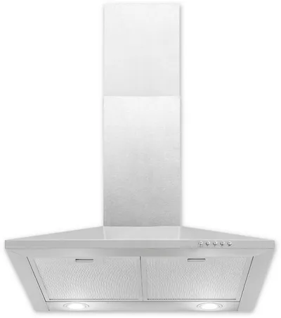 exquisit Wandhaube KH 60-8.3 (sw) KH 60-8.3 (sw), Pyramidenförmige Haube – stilvoll & flexibel mit LED-Beleuchtung