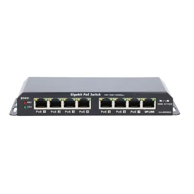 Switch Extralink KRATOS 8 Ports Gigabit PoE 60W Metall
