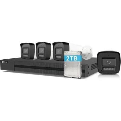 Überwachungskamera EZVIZ H3K PoE 4K Nachtsicht Innen und Außen Zwei-Wege-Audio