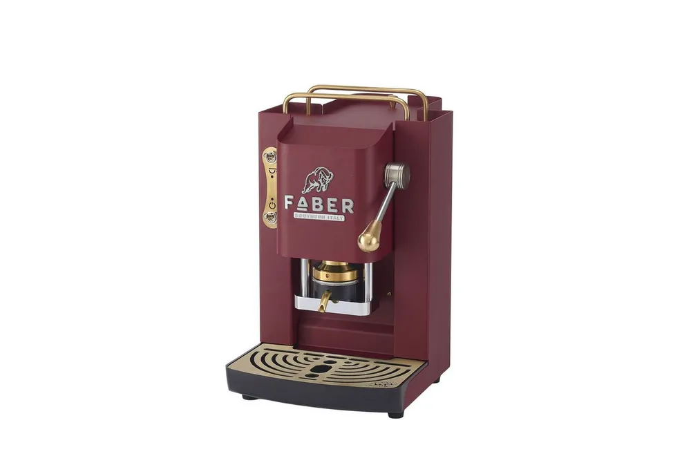 Faber Coffee Machines Kaffeepadmaschine Faber Pro Deluxe 3.0 Messing