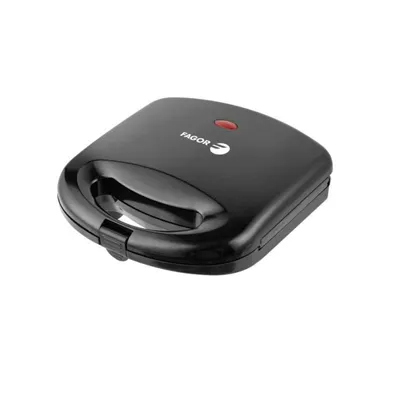 Sandwichmaker FAGOR FastCrisp FGE08010 750W Antihaft Grillplatte Temperaturregelung Schwarz