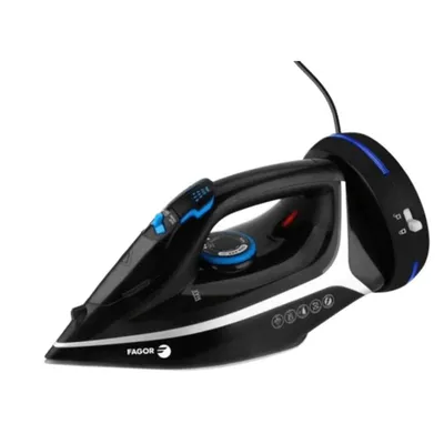 Bügeleisen Fagor Comforta Free Keramiksohle 2200W kabellos Schwarz Blau Weiß