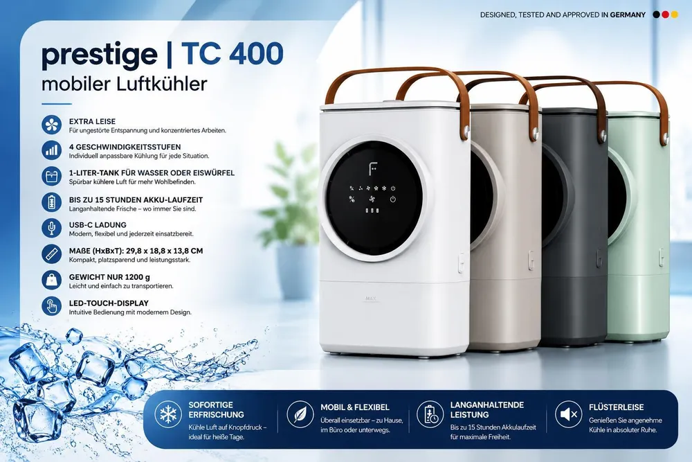 TC 400 mobil milk coffee Luftkühler