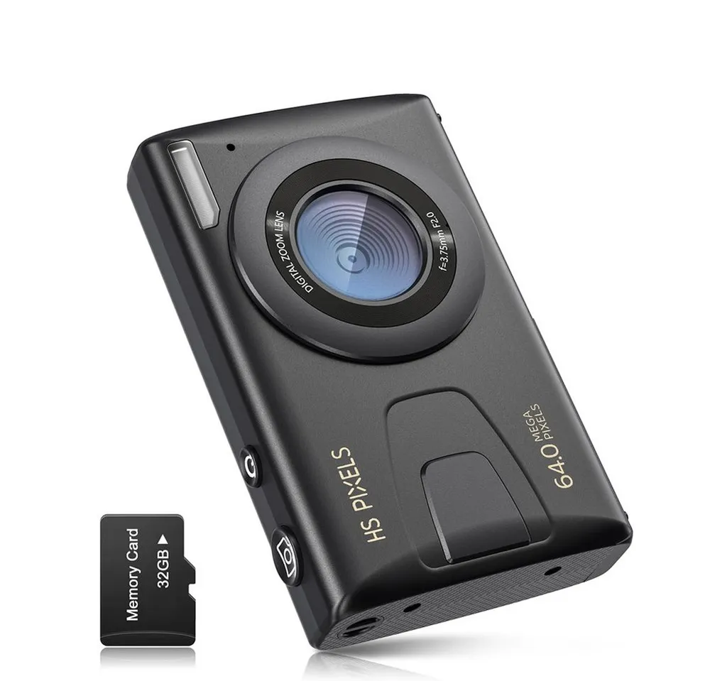 FANNOU Kompaktkamera (48 MP, Elektronischer Bildstabilisator, 18X Digitalzoom Fotokamera)