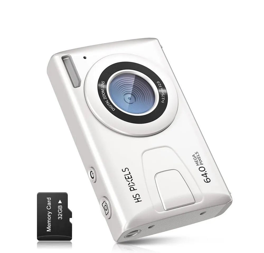 FANNOU Kompaktkamera (48 MP, Elektronischer Bildstabilisator, 18X Digitalzoom Fotokamera)