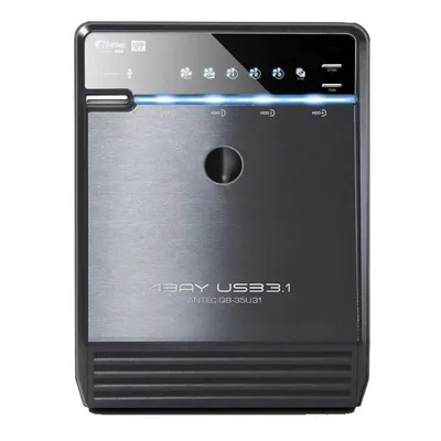 Fantec QB-35U31 Externes Gehäuse 4xHDD/SSD 3,5" SATA3 USB-C