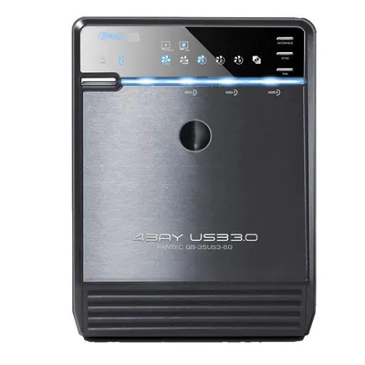 Fantec QB-35US3-6G HDD-Gehäuse Schwarz 3.5"