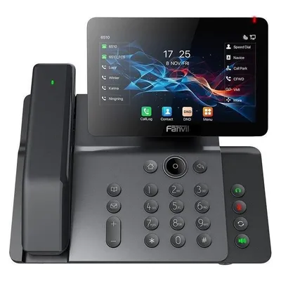 IP-Telefon Fanvil V66 PRO Dunkelgrau 20 Leitungen Display 7 Zoll