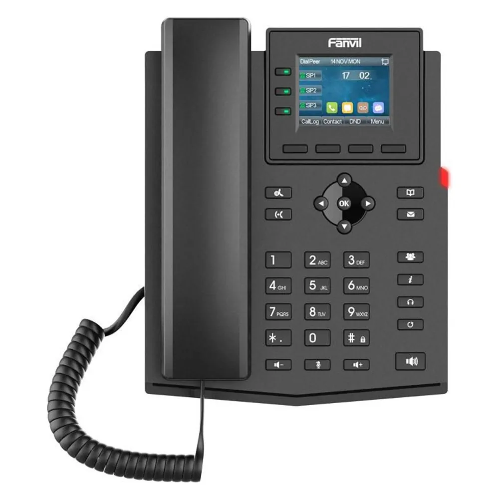 IP-Telefon Fanvil X303G 4 Leitungen LCD PoE Gigabit Ethernet Schwarz
