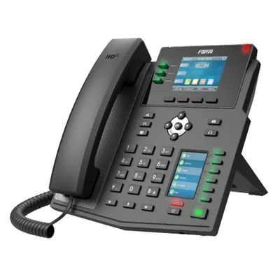 IP-Telefon Fanvil X4U Schwarz 12 Leitungen LCD 2,8 Zoll Gigabit