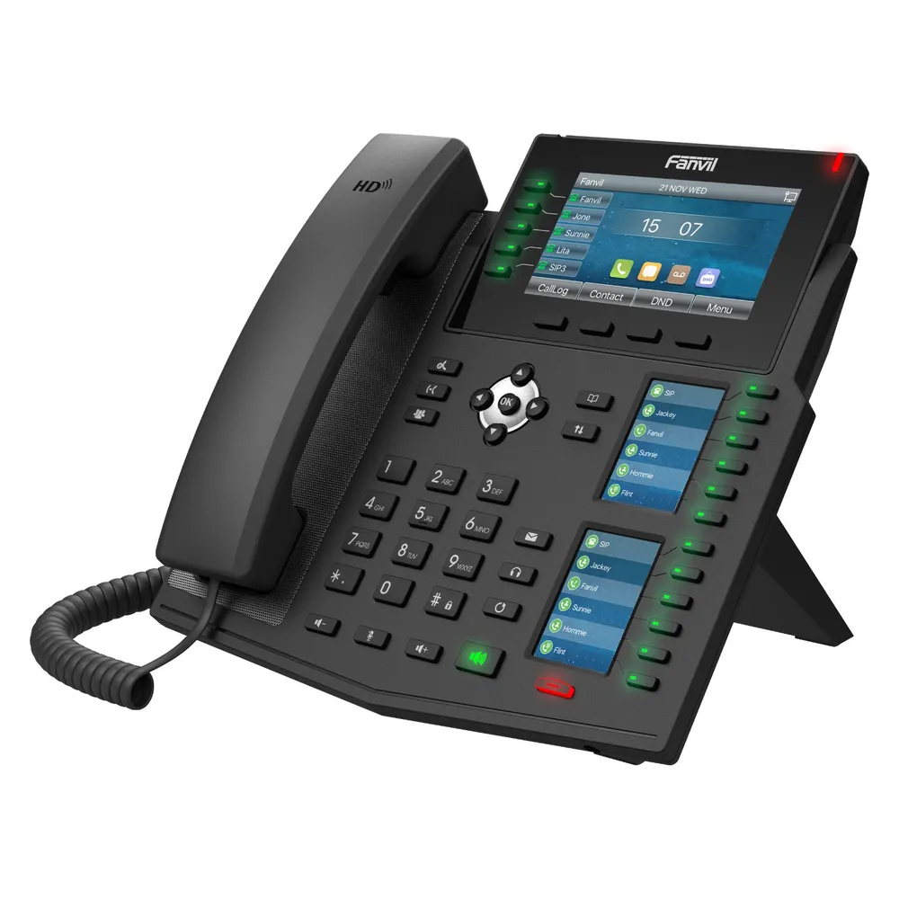 IP-Telefon Fanvil X6U V2 20 Leitungen LCD 4.3" WiFi Bluetooth PoE Gigabit 60 Tasten