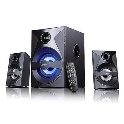 Lautsprecher F&D 2.1 Kanal Bluetooth 54W mit aktivem Subwoofer schwarz