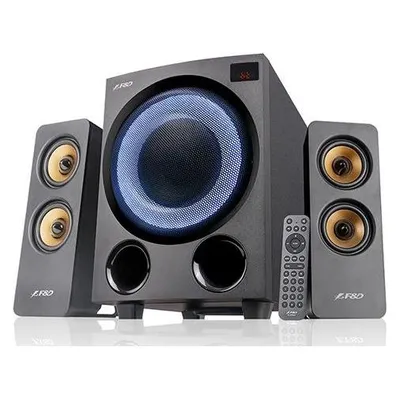 Lautsprecher F&D 2.1 kabellos Bluetooth 5.0 76W mit aktivem Subwoofer und FM