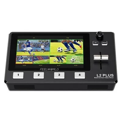 Feelworld L2 Plus HDMI Live Stream Switcher with 5.5 inch LCD Monitor