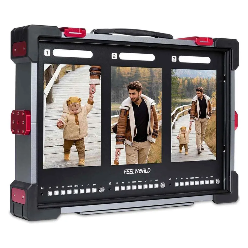 Feelworld PS101 Triple 10.1 inch Vertical Display Monitor