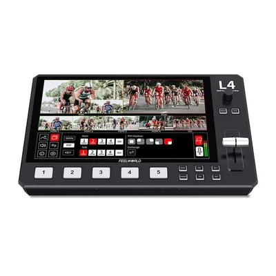 Videomischer Feelworld L4 Touchscreen 10,1" HDMI SDI Live Streaming PIP