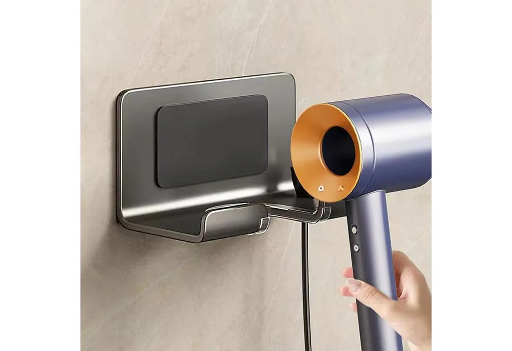 feinlux Halterung die meisten Haartrockner Haartrocknerhalter, (Packung, Wandhalterung Ständer, ohne Bohren( 1 Stück ) , für Dyson Supersonic)