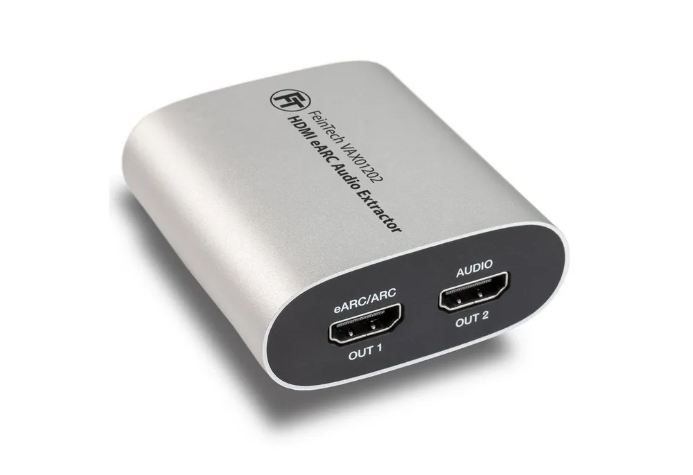 FeinTech VAX01202 HDMI eARC Audio Extractor Audio-Adapter zu HDMI, HDMI-eARC, eARC oder Audio-Splitter Modus