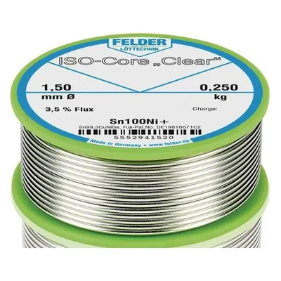 Felder Lötdraht ISO-Core Clear 1,5 mm 250 g Sn100Ni+